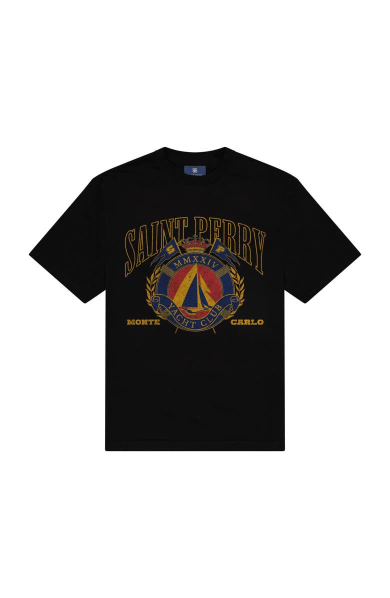 SAINT PERRY Mmxxiv Yacht Club Tees, Main, color, Black