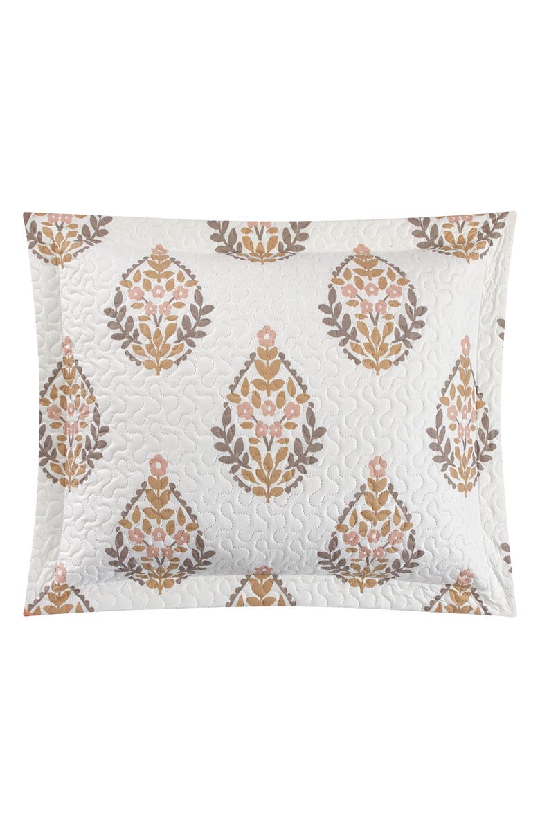 CHIC Breana Medallion Print 7-Piece Quilted Comforter Set - King Size, Alternate, color, 