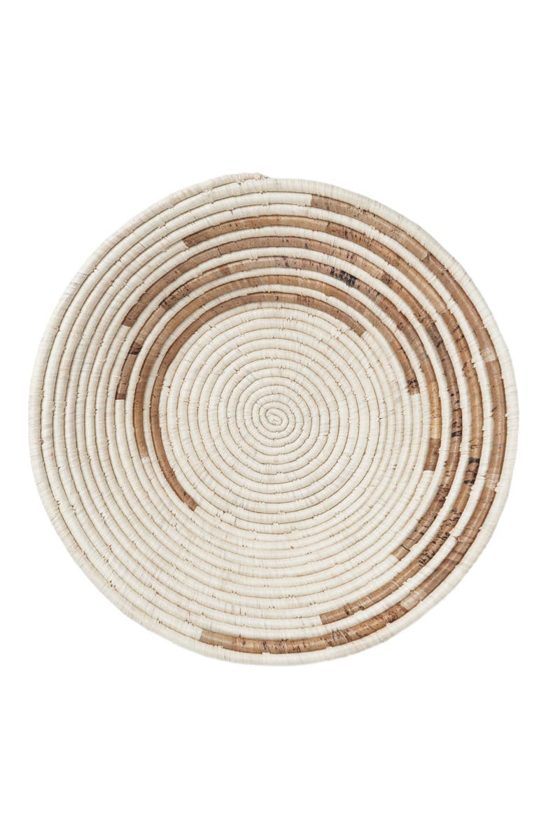 Maadili Collective Large Breaking Waves Basket - Banana Fiber, Main, color, Brown & Natural Fiber
