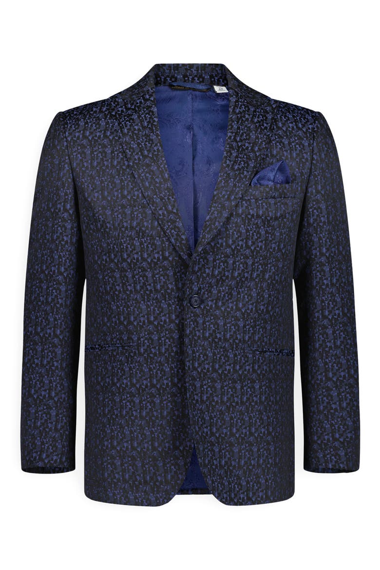 Huston Navy Jacquard Sport Coat, Alternate, color, NAVY
