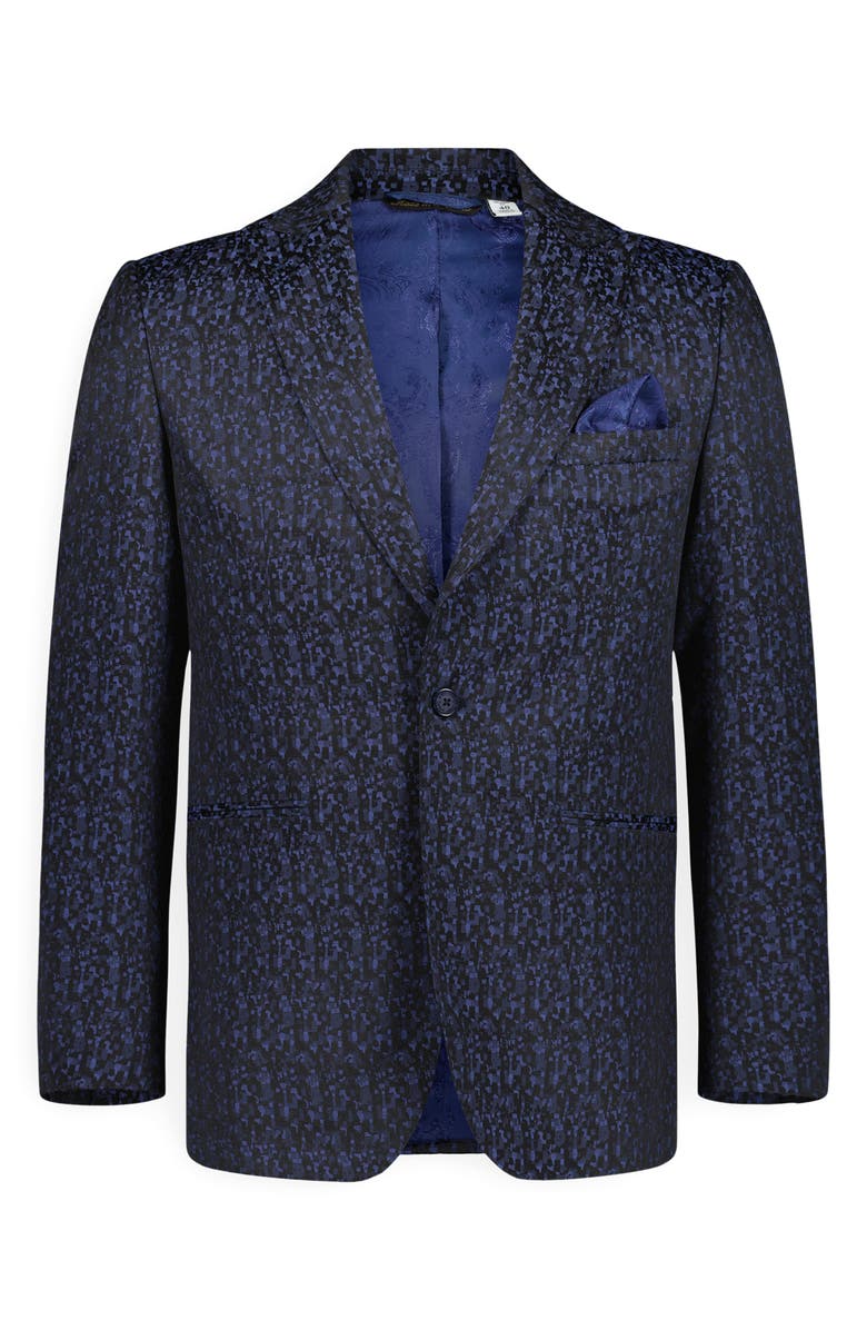 Robert Graham Huston Navy Jacquard Sport Coat, Alternate, color, Navy