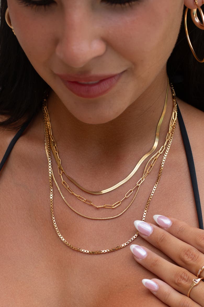 Nile Necklace, Alternate, color, Gold