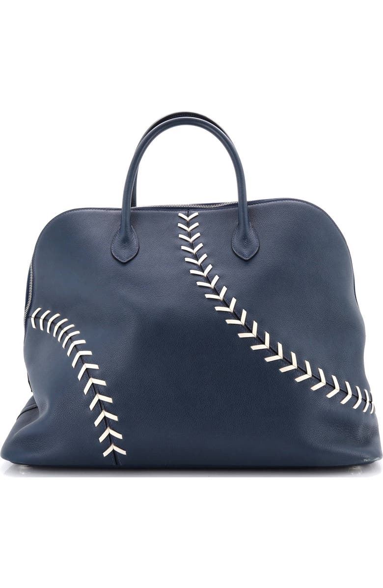 Pre-Owned Hermes Bolide 1923 Baseball Bag Evercolor 45, Alternate, color, Bleu De Malte