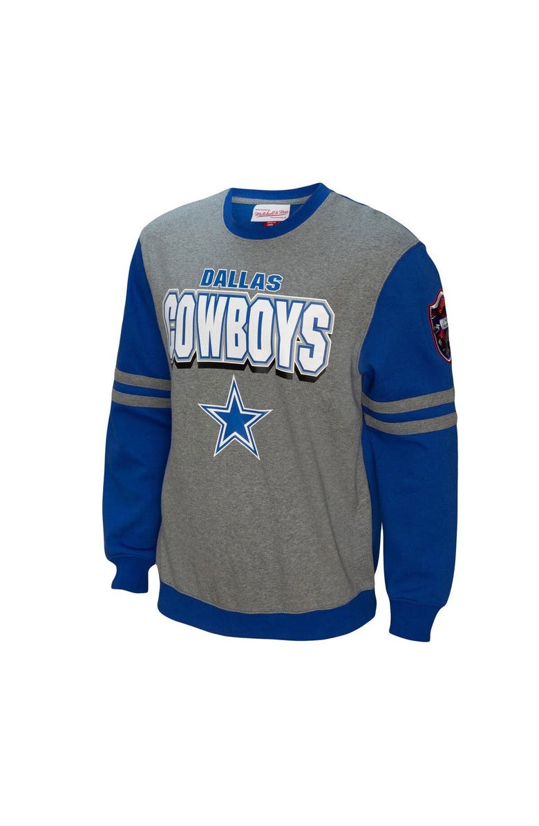 Mitchell & Ness Men's Mitchell & Ness Royal Dallas Cowboys All Over 2.0 Pullover Sweatshirt, Alternate, color, Royal