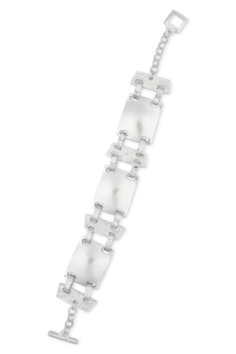 Connecting Plates Bracelet, Main, color, SILVER