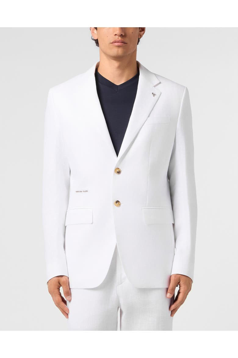 Linen Blazer Gigolo Fit Men, Main, color, OffWhite
