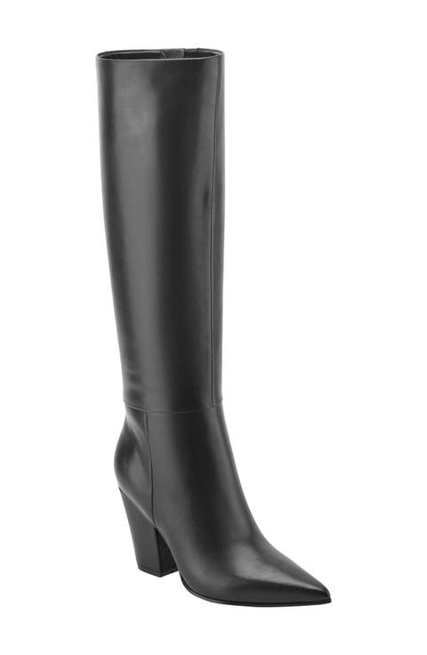 Estella Pointed Toe Knee High Boot (Women)