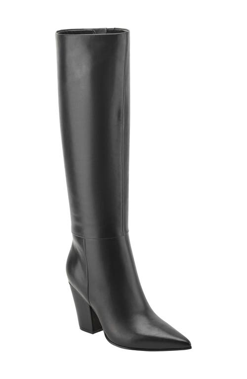 Marc Fisher Ltd Estella Pointed Toe Knee High Boot In Black