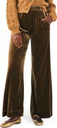 Faherty Genevieve Wide Leg Stretch Velvet Pants