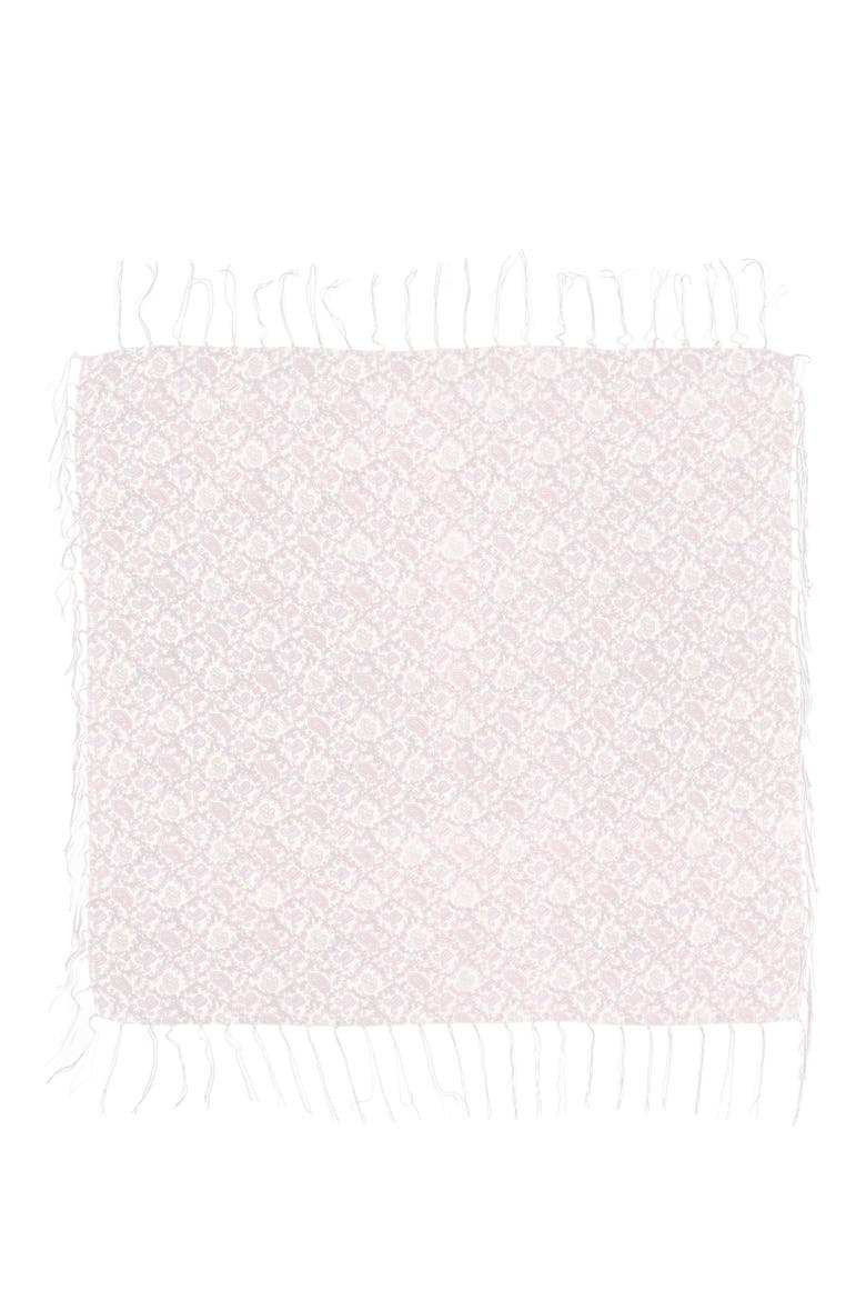 Paisley Print Square Scarf, Alternate, color, PINK