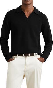 Reiss Banbury Wool & Cashmere Johnny Collar Sweater