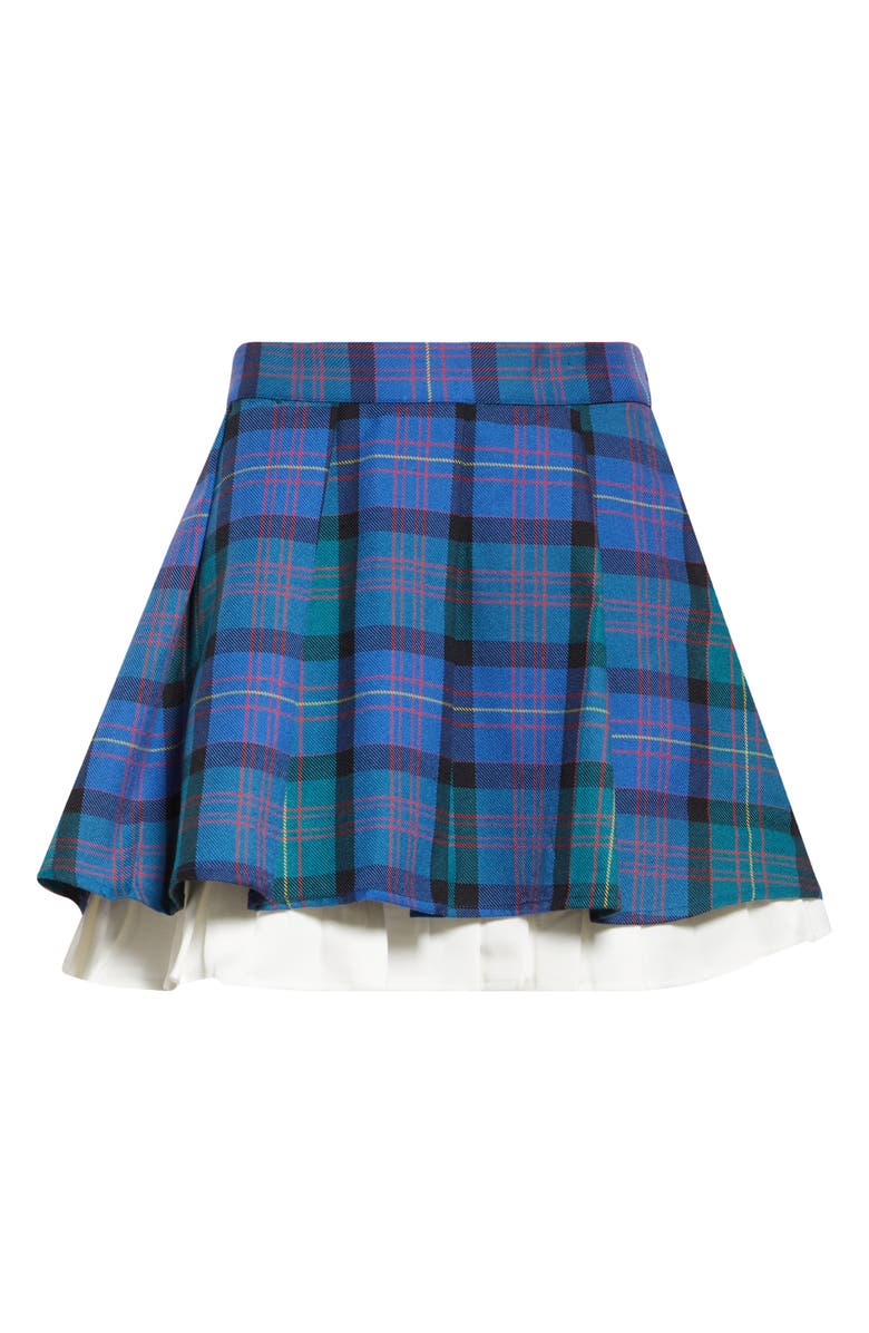 Melody Ehsani Layered Plaid Skirt, Alternate, color, 