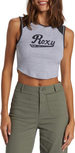 Roxy Script Logo Crop Graphic Tank | Nordstromrack