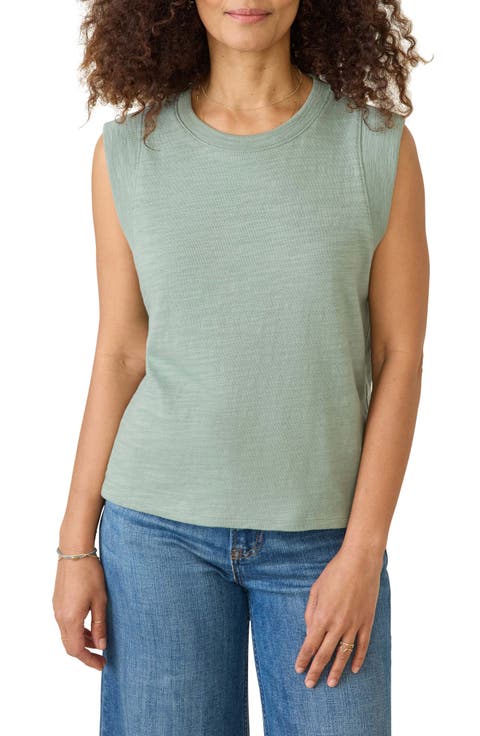 Sunwashed Slub Muscle Tank