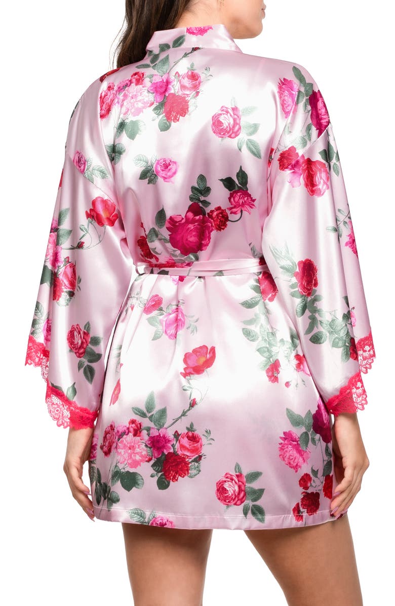 In Bloom by Jonquil Alyssa Floral Satin Wrap, Alternate, color, Light Pink