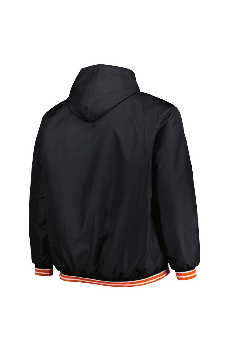 JH DESIGN Men's JH Design Black San Francisco Giants Reversible Fleece Full-Snap Hoodie Jacket, Alternate, color, Black