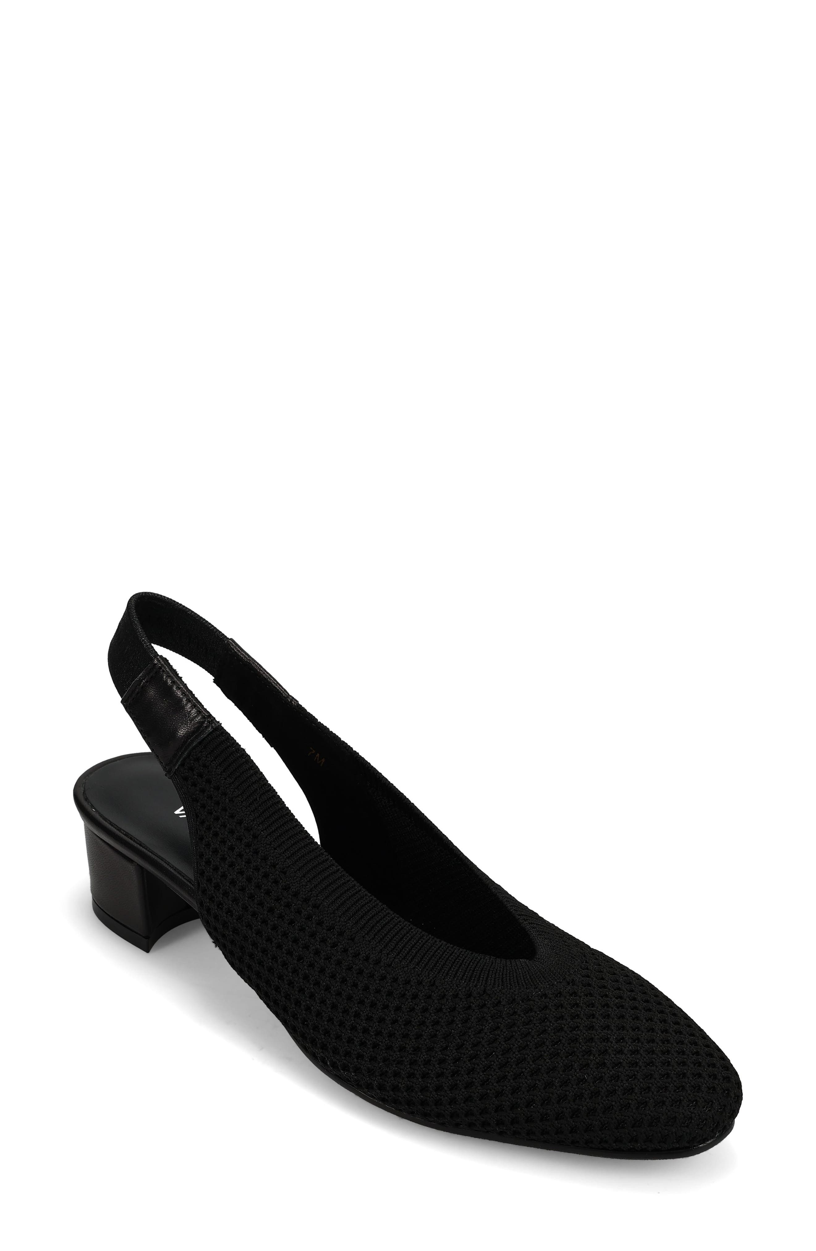 VANELi Abira Stretch Knit Slingback Pump, Main, color, Black