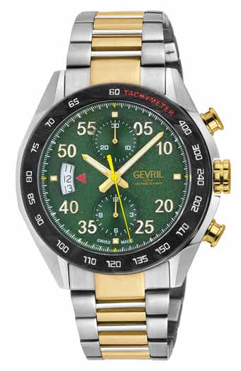 GEVRIL Ascari Chronograph Quartz Bracelet Watch, 42mm