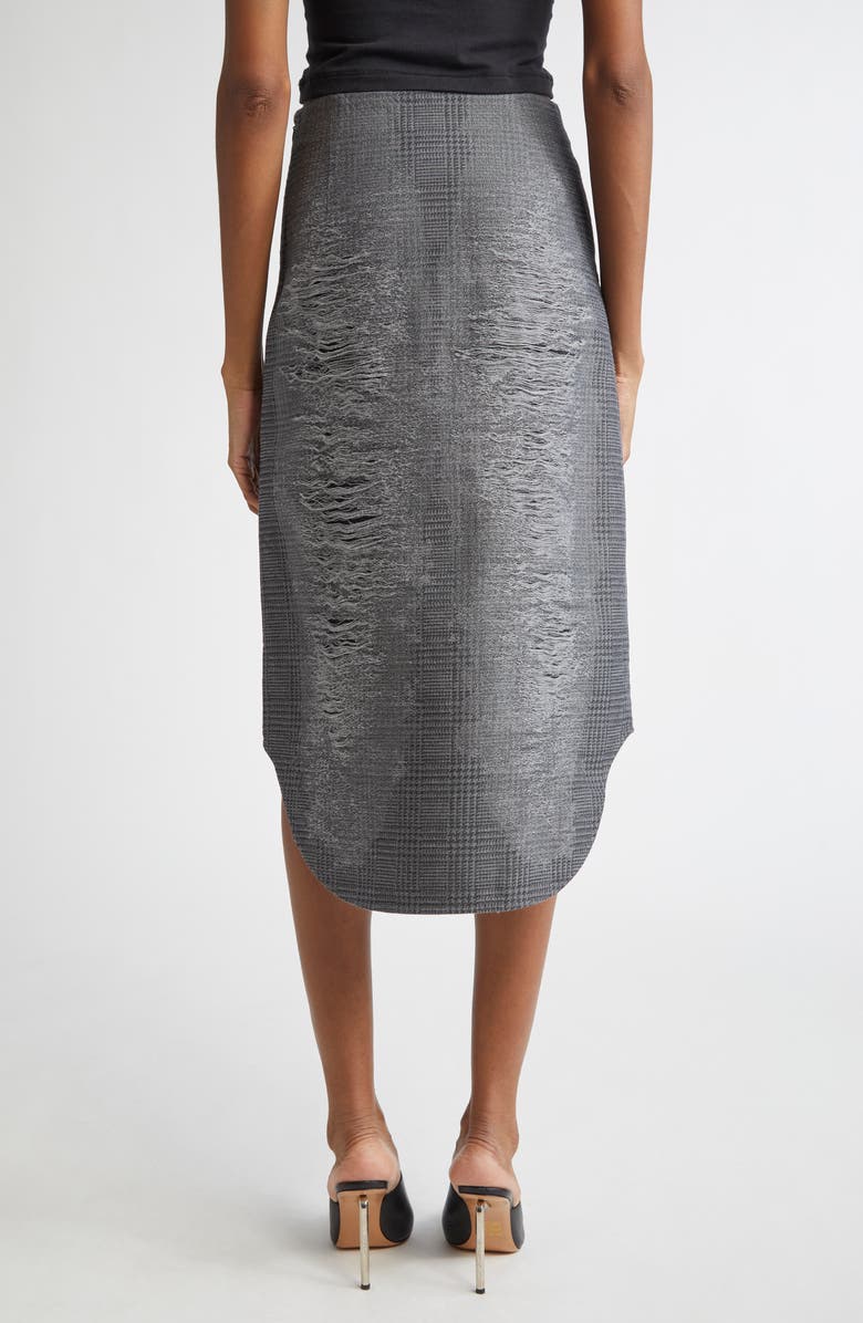 DIESEL<sup>®</sup> O-Tavy Prince of Wales Check Midi Skirt, Alternate, color, Melange Grey
