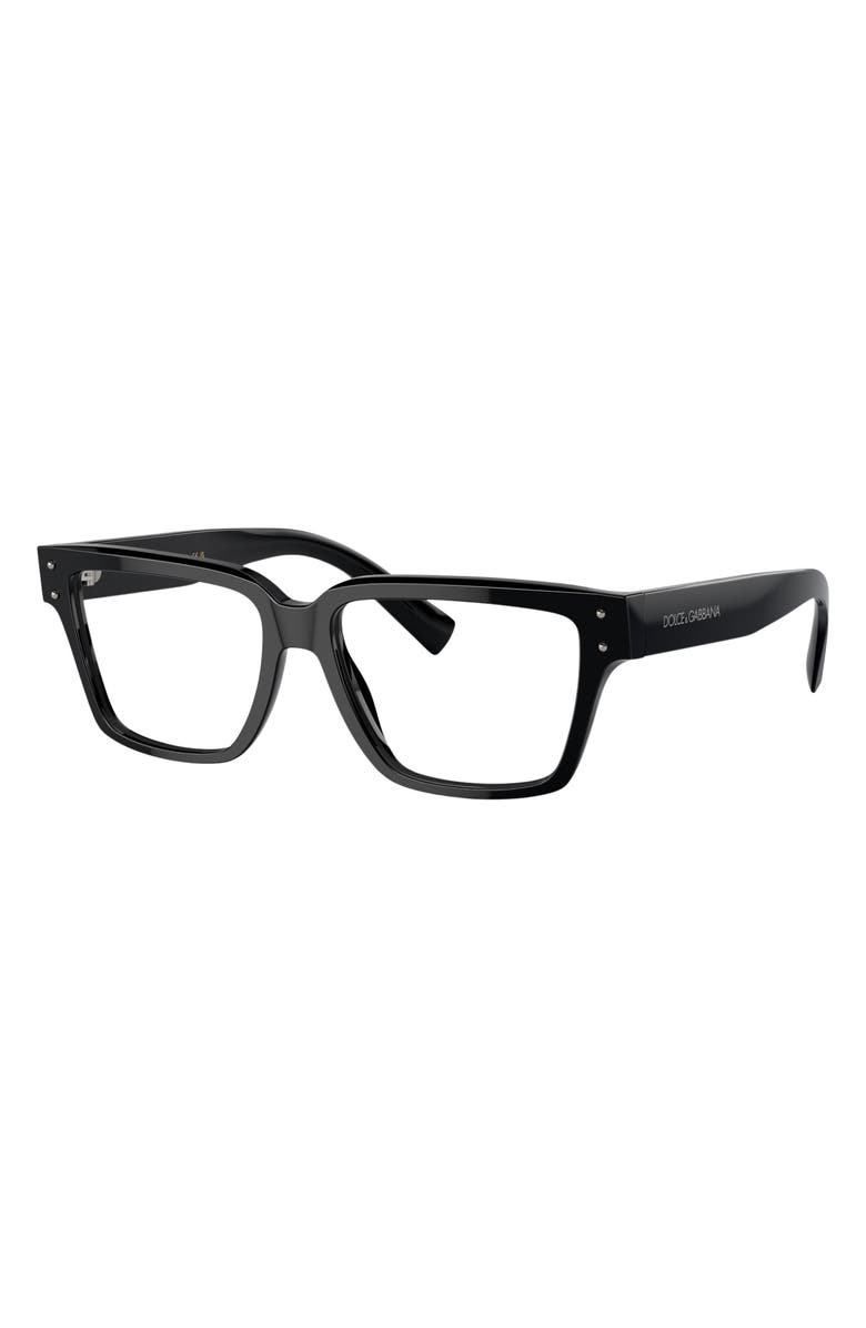 Dolce&Gabbana 55mm Square Optical Glasses, Alternate, color, 