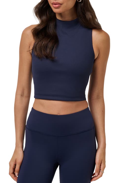 Limitless Mock Neck Crop Tank