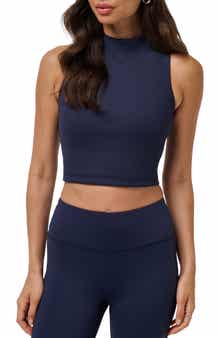 TravisMathew Limitless Mock Neck Crop Tank