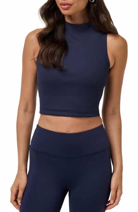 TravisMathew Limitless Mock Neck Crop Tank