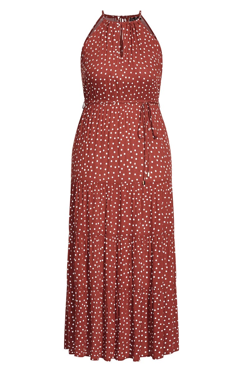 City Chic Polka Dot Dress, Alternate, color,
