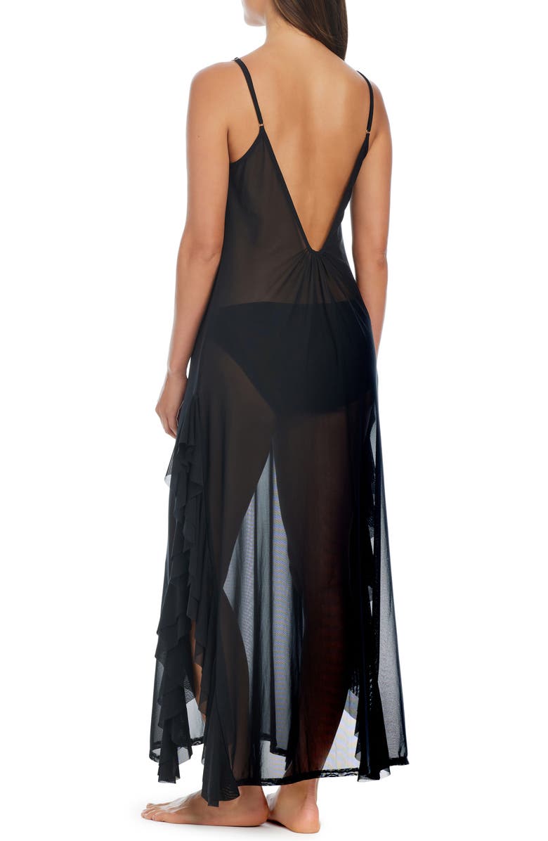 BLEU by Rod Beattie Ruffle Cover-Up Dress, Alternate, color,