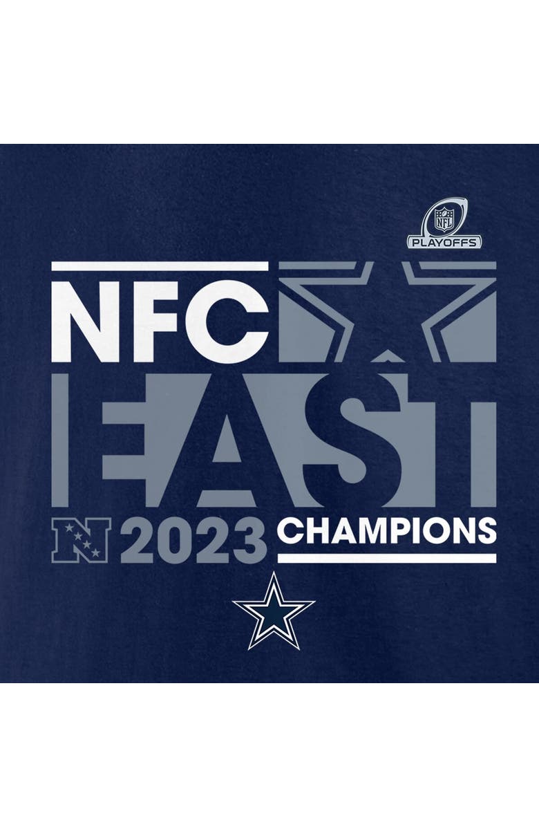 FANATICS Men's Fanatics Branded Navy Dallas Cowboys 2023 NFC East Division Champions Big & Tall T-Shirt, Alternate, color,