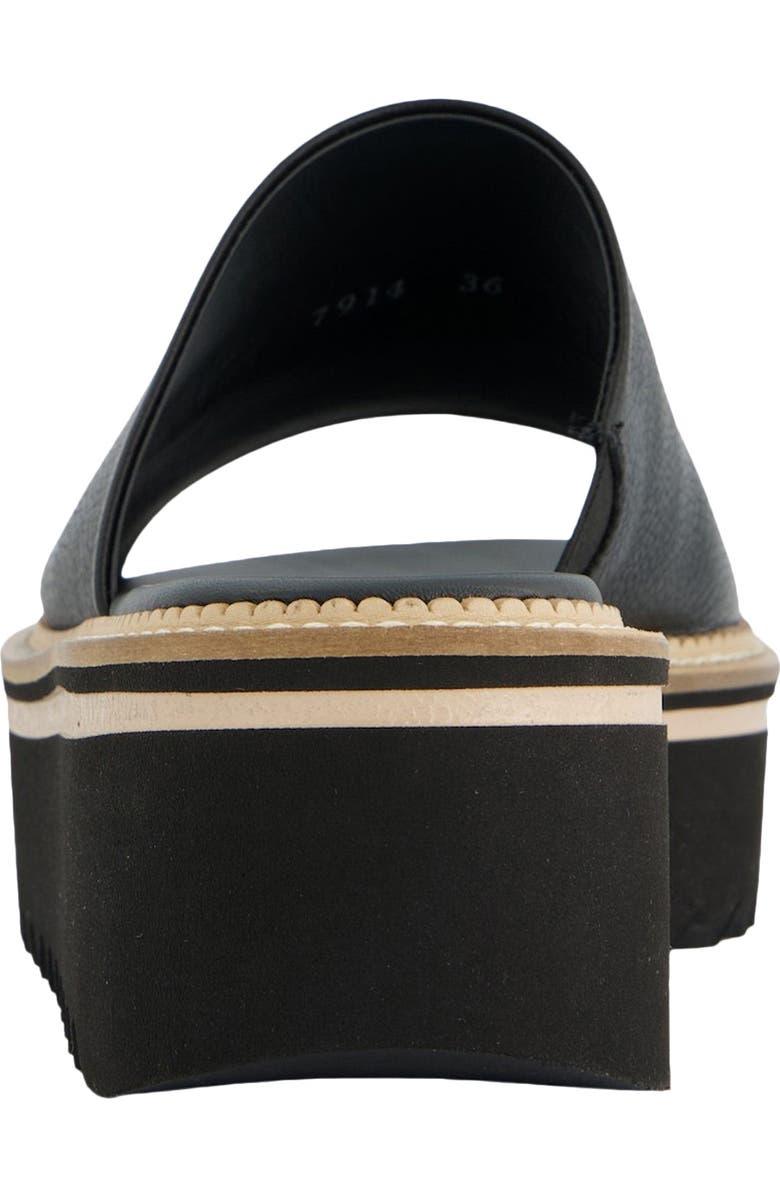 Paul Green May Slide Sandal, Alternate, color, Black Leather