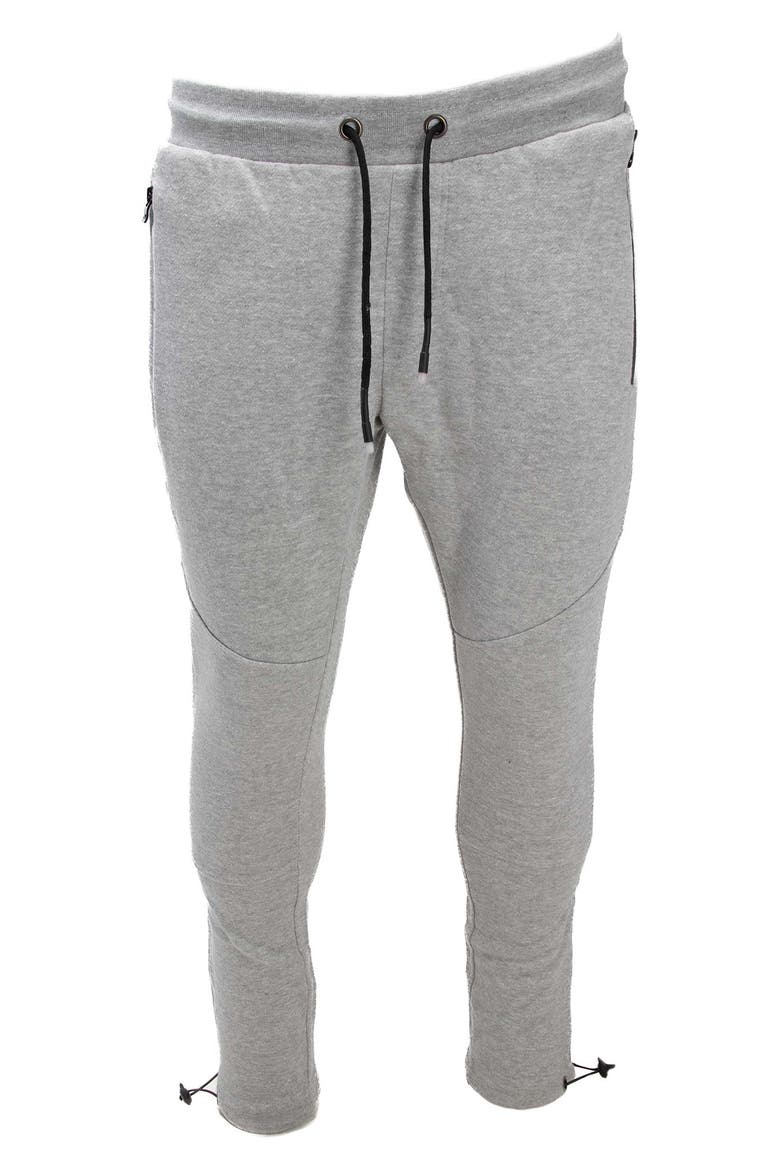 Men's Zip Pocket Fleece Joggers, Alternate, color, LIGHT GREY