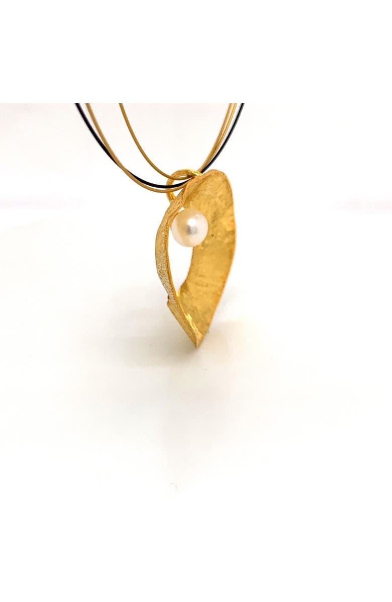 Esin Akan Sea & Moon Large Necklace, Sterling Silver with Gold Plate, Alternate, color, Gold Plated