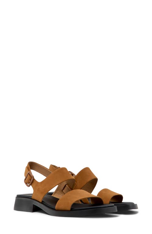 Camper Dana Slingback Sandal In Medium Brown
