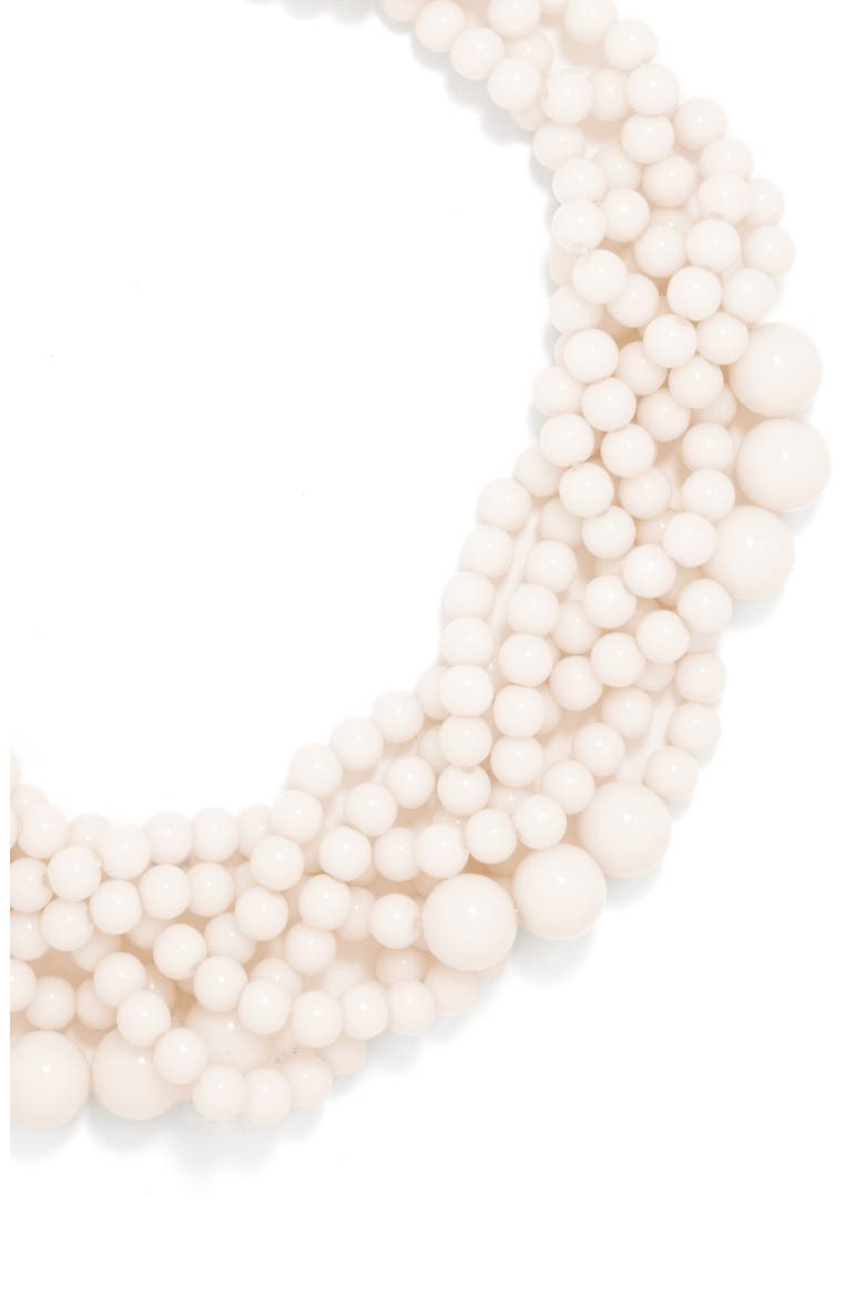 Bubblestream Imitation Pearl Necklace, Alternate, color, PEARL