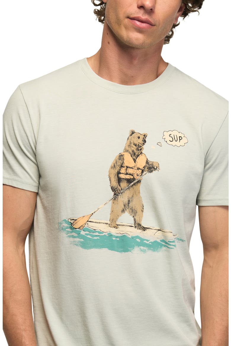 Sup Bear Cotton Blend Graphic T-Shirt, Alternate, color, PURITAN GRAY