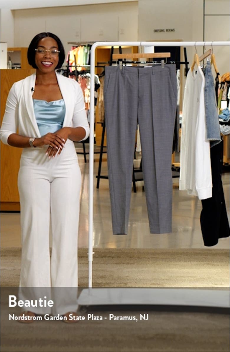 Slim Fit Stretch Flat Front Suit Pants, sales video thumbnail