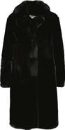Noize Savannah Faux Fur Longline Coat