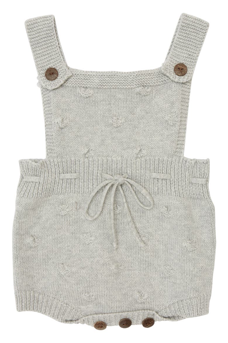 Emma Knit Cotton Romper, Main, color, GRAY