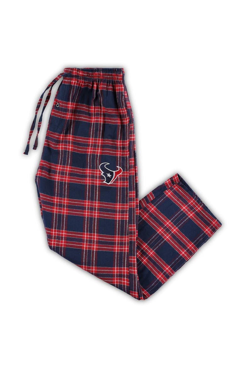 Men's Concepts Sport Navy/Red Houston Texans Big & Tall Flannel Sleep Set, Alternate, color, Navy
