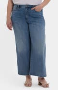 NYDJ Brodi Cool Embrace® Frayed High Waist Ankle Wide Leg Jeans