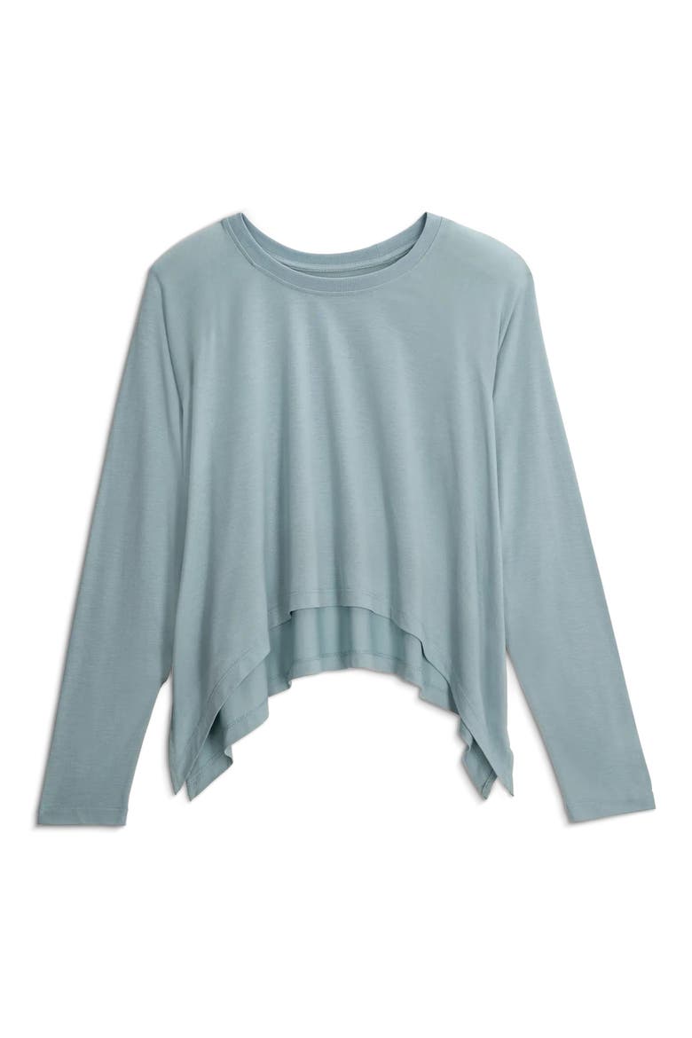 Crop Long Sleeve Top, Alternate, color, OCEAN MIST