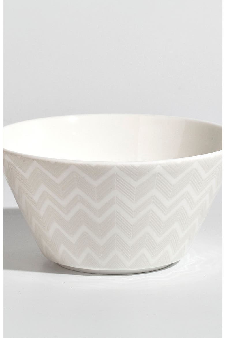 Fruit Bowl 6 Pcs. Set, Alternate, color, White