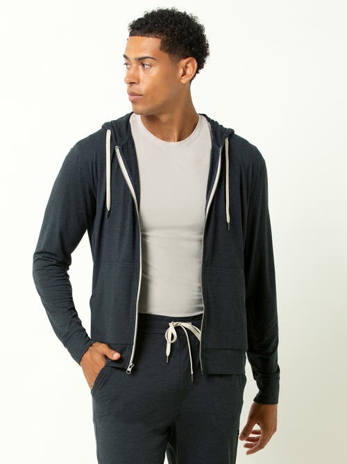 Single Stitch Everyday Full Zip Hoodie In Blue