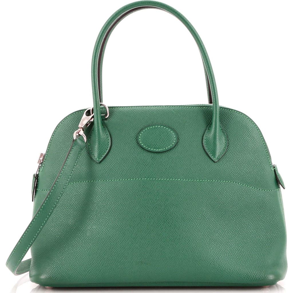 Pre-owned Hermes Hermes Bolide Bag Epsom 27 In Green