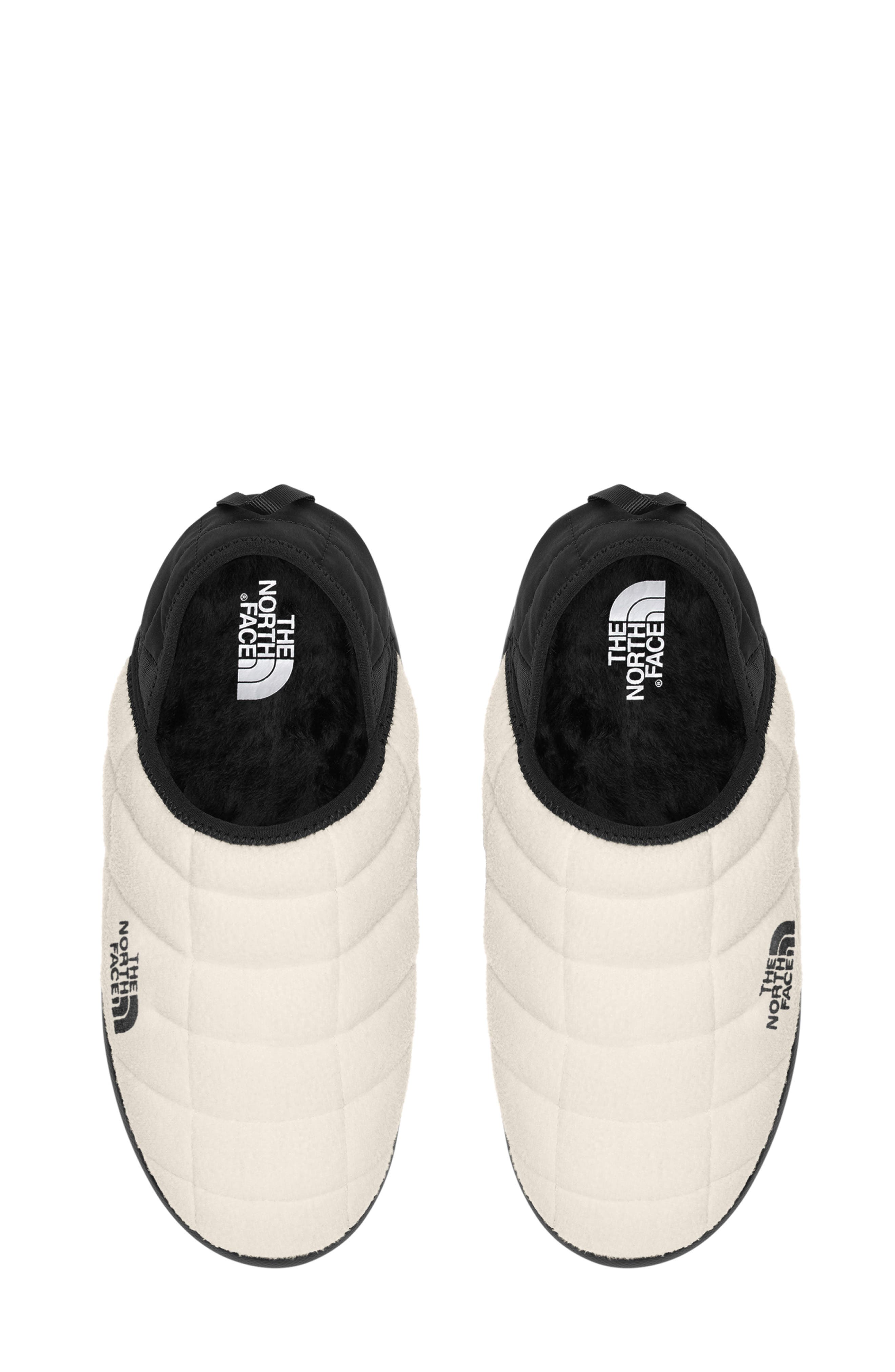 The North Face ThermoBall<sup>™</sup> Traction V Denali Water Repellent Insulated Slipper, Alternate, color, Gardenia White/ Tnf Black