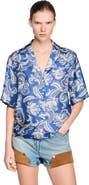 SANDRO Floral print shirt