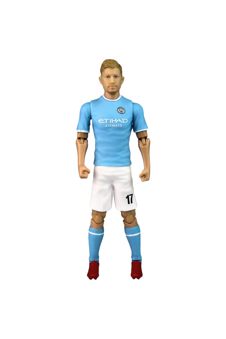 SOCKERS Manchester City F.C. Kevin De Bruyne 8" Collectible Soccer Action Figure, Main, color, Blue
