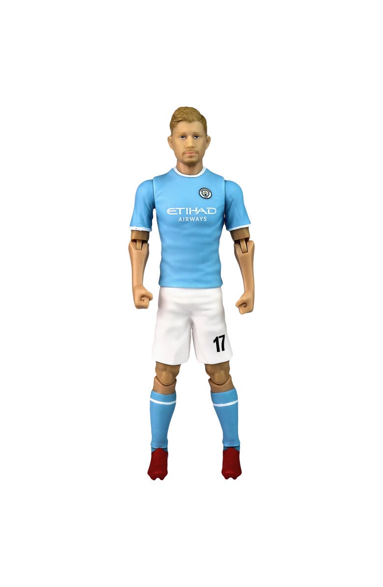 Banbo Toys SOCKERS Manchester City F.C. Kevin De Bruyne 8" Collectible Soccer Action Figure, Main, color, Blue