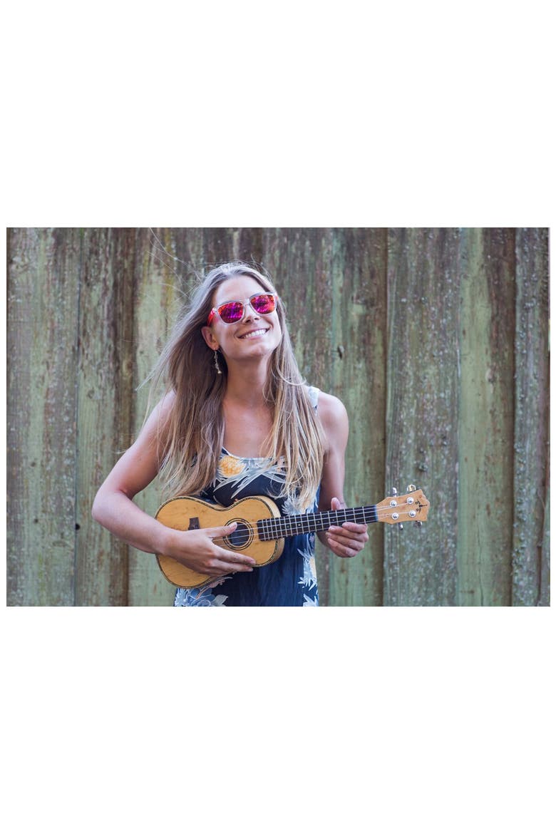 'Originals' 53mm Retro Polarized Sunglasses, Alternate, color, PINK